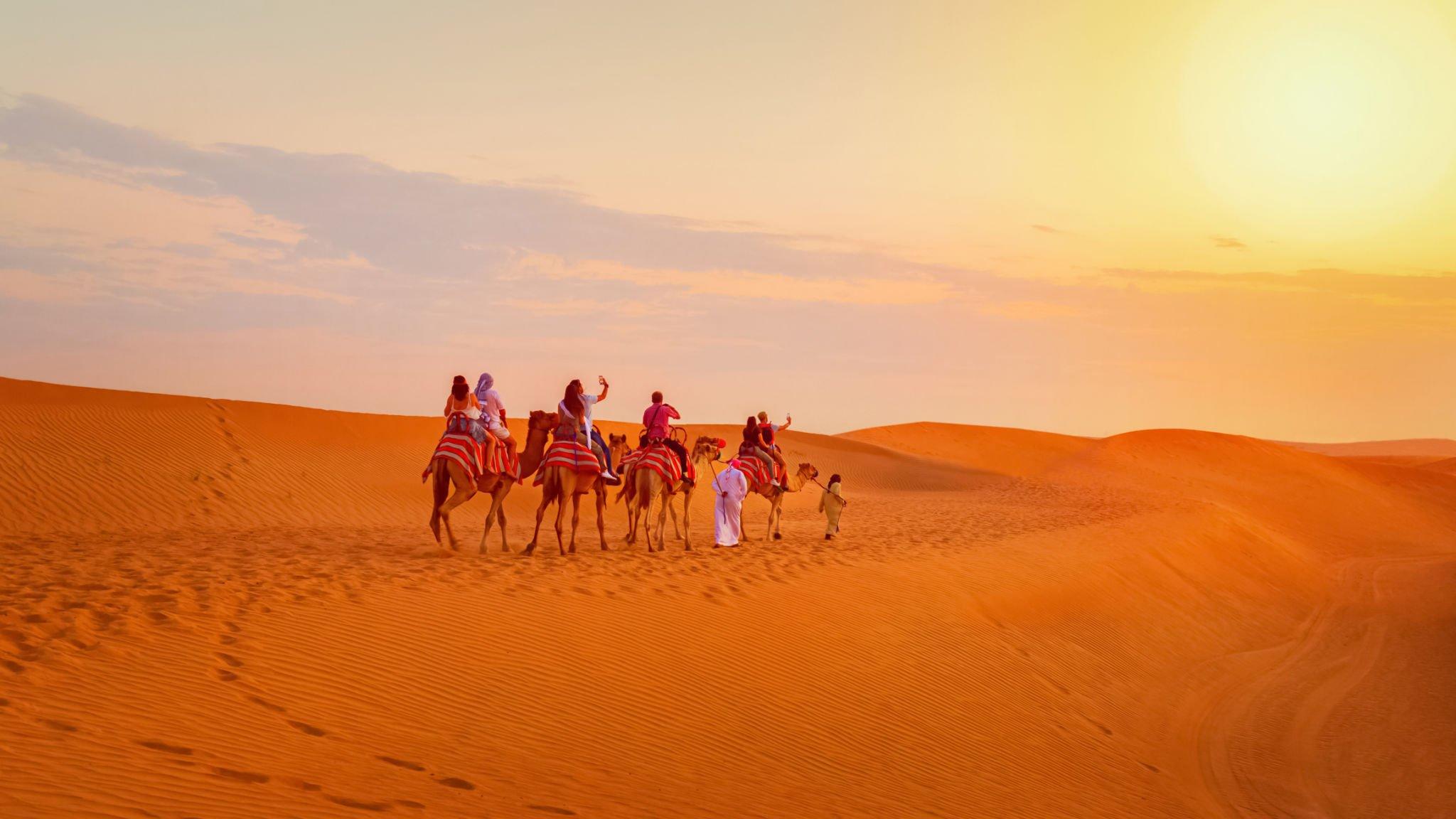 Camel ride during Morning Desert Safari Dubai